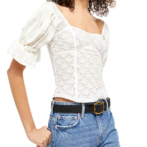 Free people spring Fling Floral Knit Top - Picture 14 of 16